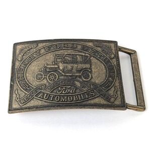 Vintage Henry Ford Detroit Model T Record Year Belt Buckle PC2020340010